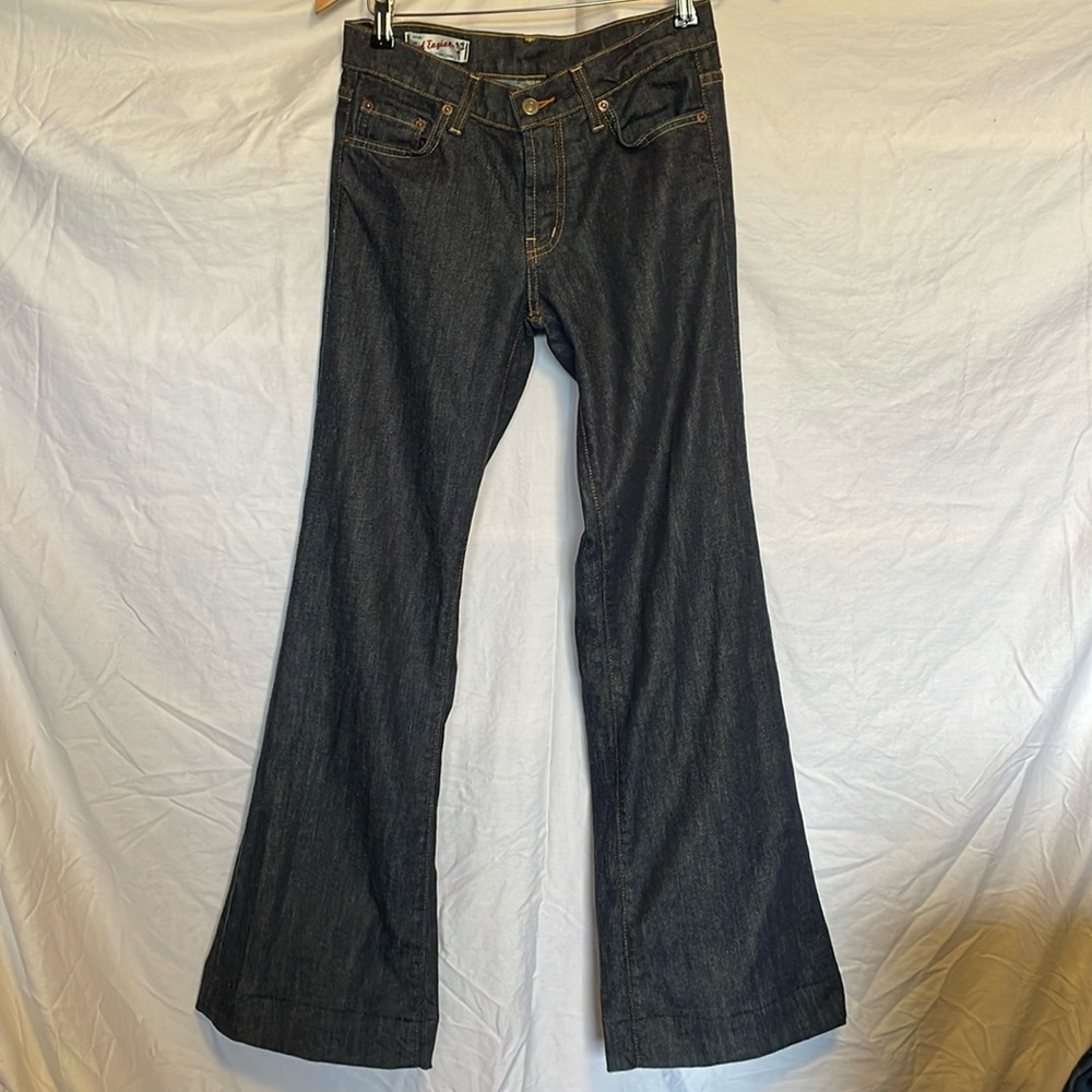 Red Engine dark wash wide leg flared jeans